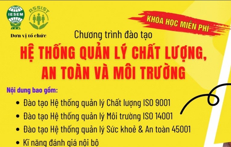 Chương trình đào tạo [HỆ THỐNG QUẢN LÝ CHẤT LƯỢNG, AN TOÀN VÀ MÔI TRƯỜNG]